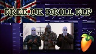 [ FL STUDIO ] HARD UK Drill BEAT FLP FREE DOWNLOAD (FLP + SAMPLES + PRESETS + MP3 FILE)[FREE TO USE]