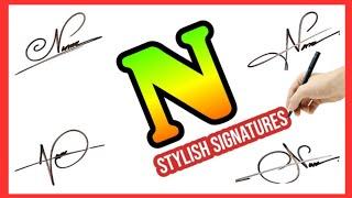 Stylish N signature | N signature style | Signature N