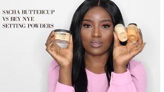 Sacha Buttercup Vs Ben Nye Setting Powders || DARK SKIN||