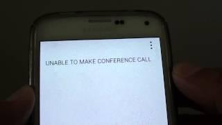 Android Phone: Unable to Make Conference Call