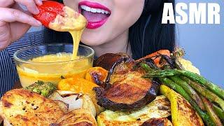 ASMR CHEESY ROASTED VEGGIES *NO TALKING* (EATING SOUNDS) | ASMR Phan