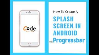 Must Watch || Animated Splash Screen with progressbar in Android || Simple trick|| Easiest Way