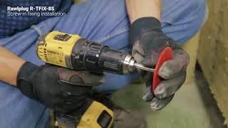 Rawlplug screw in fixing R TFIX 8S  surface installation