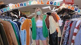 THRIFTING FALL 2021 TRENDS || COME THRIFT WITH ME FOR FALL