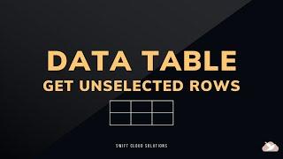 How To Get Unselected Rows in Salesforce Flow Data Table #SalesforceFlow #SalesforceNonprofitCloud