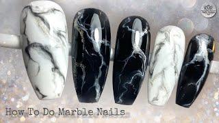 How to do Easy MARBLE NAILS Design ?!!!! | KMF Nails Design