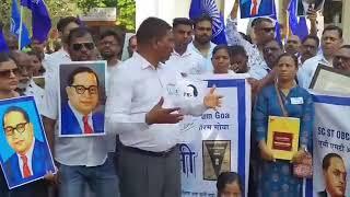 Goan Reporter::Protest organised by SC ST OBC Democratic & Minority Forum Goa.