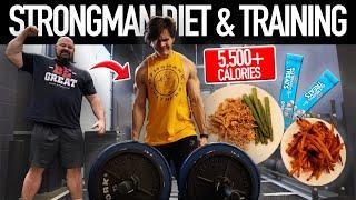 Bodybuilder Tries Strongman DIET & TRAINING | Brian Shaw's 5,500+ CALORIE FAT LOSS DIET