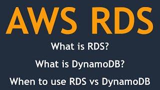 Introduction to AWS RDS & DynamoDB | Difference between databases | When to use SQL & NoSQL DB