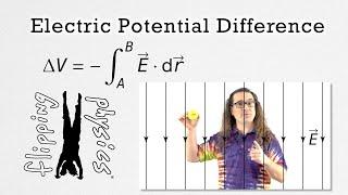 Electric Potential Difference using Integrals