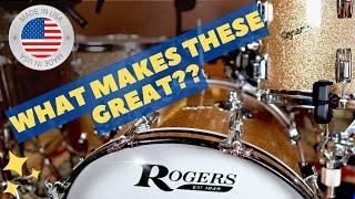 Rogers late 60's Champagne Sparkle Drums - history and sound file