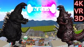 【MMD VR180】Shin Godzilla VS Godzilla1991(シンゴジラ VS ゴジラ1991 )