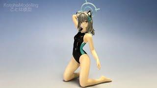 【ブルーアーカイブ】砂狼シロコ競泳水着Ver.のフィギュアを作ってみた【Sculpture/clay figure】Blue Archive SHIROKO