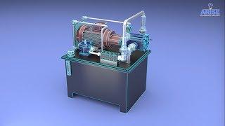 Hydraulic Power pack 3D Animation Demo
