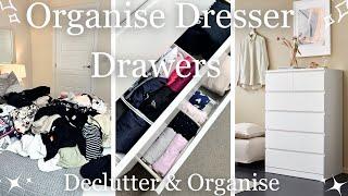 Organise My Dresser Drawers with me using the Marie Kondo Method