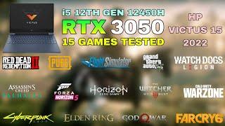 HP Victus 15 (2022) | i5 12th Gen 12450H RTX 3050 | Test in 15 Games