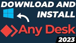 How to download and install Anydesk on Windows 10 / 11 2024 tutorial