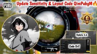 New 2.6 Qim PubgM Sensitivity Code & Layout Code 2023 | Sensitivitas PUBG Mobile Terbaik Norecoil