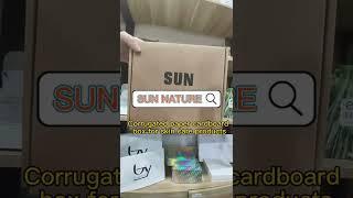 SUN NATURE Custom Eco-friendly Kraft Paper Packaging Box/Mailer For Skin Care Products