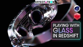 Touch Glass Nerd | Abstract Process Tutorial Redshift and C4D  Transmission, depth, thin film & more