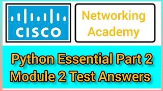 cisco Essential in python part 2 module 2 test Answers %right #cisco #programming #python