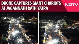 Jagannath Yatra 2024 | Drone Video Captures Giant Chariots During Jagannath Rath Yatra In Puri