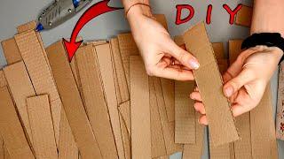 CRAFTS FROM CARDBOARD. I never throw away cardboard. SUPER IDEA