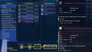 Digimon Masters Online-CRAFTING HOLY BEAST LEVEL 5 RING