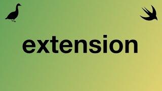 Swift Tutorial - Extension (Swift protocol extension and Swift struct extension)