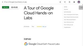 A Tour of Google Cloud Hands-on Labs GSP282