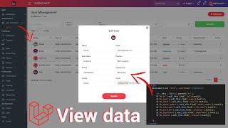 Get data display on model view in Laravel 8.X | HR System Management