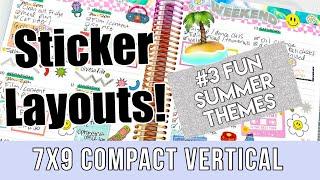 3 WAYS TO PLAN IN | ERIN CONDREN 7X9 COMPACT VERTICAL PLANNER | FUN STICKER SPREADS FOR YOUR PLANNER