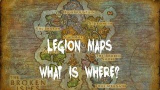 Legion Maps breakdown, a look at all the new areas!