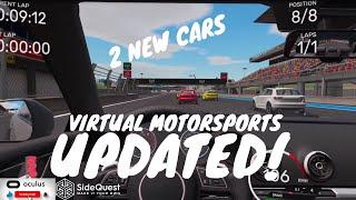 Virtual Motorsports VR Gameplay UPDATED  - Sidequest DEMO Oculus Quest 2 Gameplay - Read Description