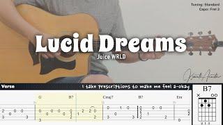 Lucid Dreams - Juice WRLD | Fingerstyle Guitar | TAB + Chords + Lyrics