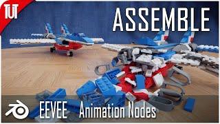 [025] Blender - Assembly animation tutorial [Animation Nodes, EEVEE]