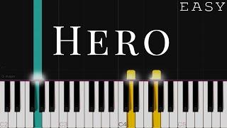 Hero - Mariah Carey | EASY Piano Tutorial | Arranged By Dan Coates