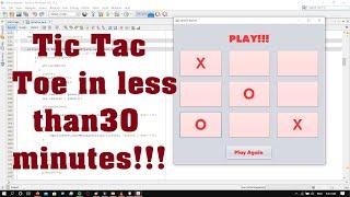 TicTacToe with NetBeans in less than 30 minutes!!!