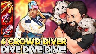 6 Crowd Diver - EVERYONE GET IN THERE!! | TFT Remix Rumble | Teamfight Tactics