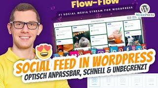 WordPress Social Media Plugin Feed ️ Stream anzeigen  Flow Flow Facebook Instagram YouTube uvm.