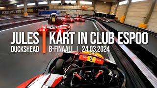 Kart in Club Espoo 23.03.2024, Kart-Keket, Jules Duckshead, B-Finaali