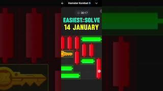 14 January Mini Game 100% Easily Solved Today | Hamster Kombat Mini Game 14 January | Mini Game