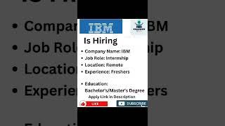 IBM Recruitment Drive 2023 | IBM is hiring #ibmjobs #itjobsforfreshers2023 #recruitment2023 #jobs