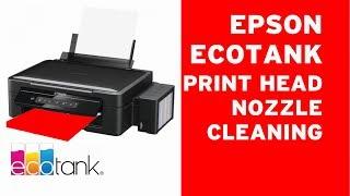 Epson ECOTANK print head cleaning clogged nozzles 