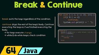 Break and Continue Keywords in Java