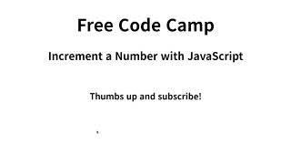 Increment a Number with JavaScript