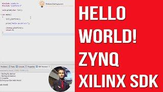 Hello World UART FPGA Lab On Zynq Processor in Xilinx SDK