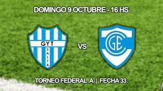 Torneo Federal A | Zona2 - Fecha 33 / Gimnasia y Tiro Salta vs Gimnasia y Esgrima CdelU