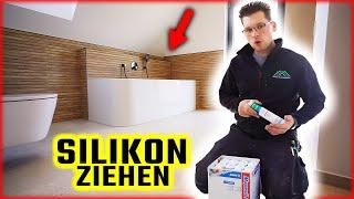 SILIKON ZIEHEN - Silikonfugen selber machen & Abschluss der Baustelle! | Home Build Solution