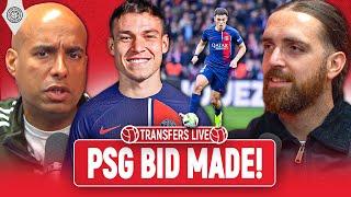 United BID for PSG Midfielder Ugarte! | Transfers Live